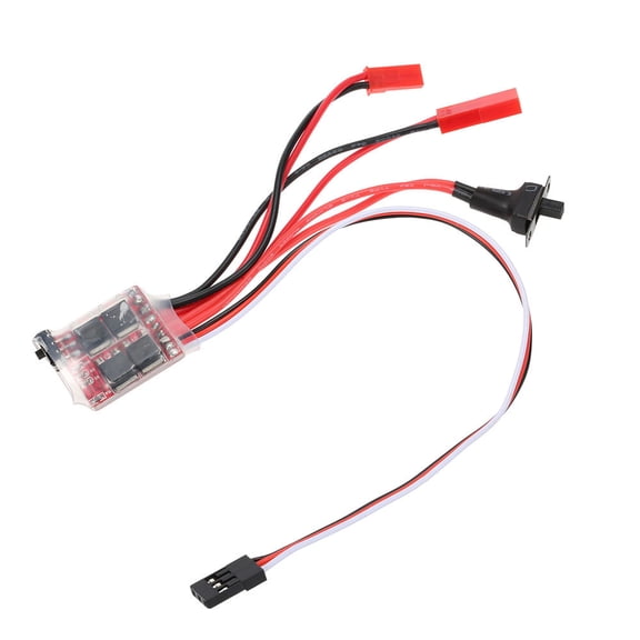 PHANY Two Way Brush Esc,30a 4-8v Esc Two Way Rc Motor Speed Controller For 1/16 1/18 1/24 C With Brake