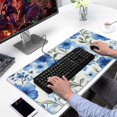 thumbnail image 2 of Long Mouse Pads for Desk,Pioneer Flower Floral Print Pattern Desk Mats on Top Of Desks, Desk Mouse Pad Extra Large with 3mm Non-Slip Base and Stitched Edge for Gaming,Office,Work,Home 31.5"x15.7", 2 of 6
