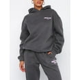 thumbnail image 2 of Hoodies Tracksuit Set Sweatshirt Sweatpants Womens 2 Piece, 2 of 5
