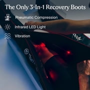 JetBoots PRO Plus Wireless Compression Boots by Therabody | Vibration and Light Therapy | Regular