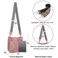 thumbnail image 6 of HKCLUF Crossbody Bags for Women Designer Leather Hobo Handbags With 2 Adjustable Leopard Guitar Strap Shoulder Bucket Bags, 6 of 9