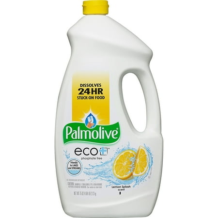 Palmolive Eco Gel Dishwasher Detergent, Lemon Splash - 75 fluid