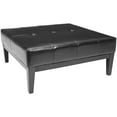thumbnail image 3 of SAFAVIEH Fulton Square Cocktail Ottoman Large Black, 3 of 5