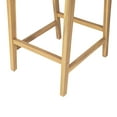 thumbnail image 4 of Christopher Knight Home Boho 28” Outdoor Wicker Barstools, Solid Wood Frame, Natural, Set of 2, 4 of 10
