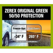 Zerex Original Green Antifreeze & Coolant Unsurpassed Freeze Protection, 1 Gal