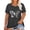 Dark Gray, variant on Womens Casual Tops Round Neck Comfortable Stylish Beach Essentials for Women,Black,L