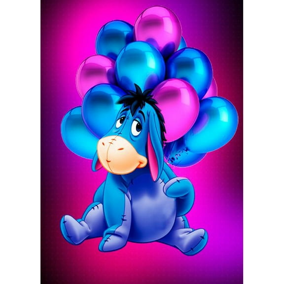 5D Diamond Painting Kits for Adults - Donkey DIY 5D Diamond Art Kits Full Drill Diamond Dots Paintings with Diamonds Gem Art and Crafts Home Decor 12x16inch