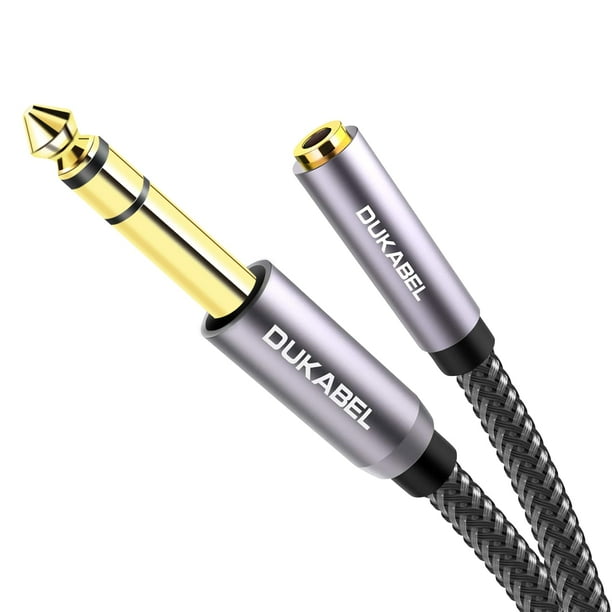 Adaptador de auriculares DUKABEL TopSeries de 6,35 mm a 3,5 mm - 2,4 m