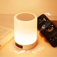 thumbnail image 3 of PAVEOS - Reloj despertador inteligente con FM y cambio de color, pequeño altavoz Bluetooth nocturno, ajuste de brillo de tres niveles, seis efectos de cambio de color, apto para exteriores,, 3 of 5