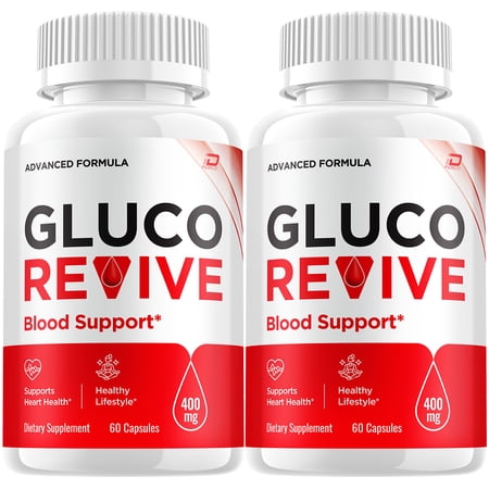 Gluco Revive Capsules – GlucoRevive All Natural Formula to Maintain Healthy Levels Glyco Optimizer 2 Pack 120 Capsules