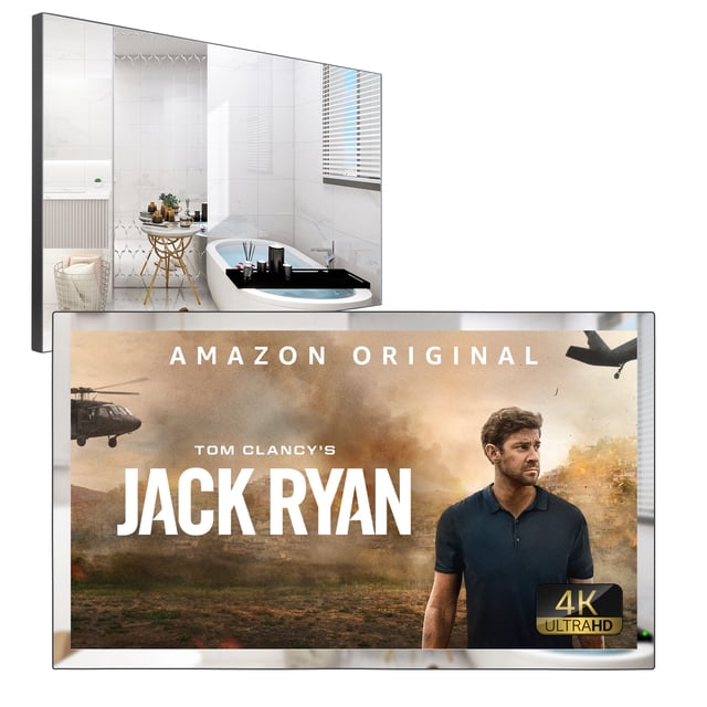 Soulaca 28 inches 4K UHD Screen Mirror webOS Bathroom Mirror Smart LED TV Waterproof IP65 ATSC Wi-Fi Bluetooth New