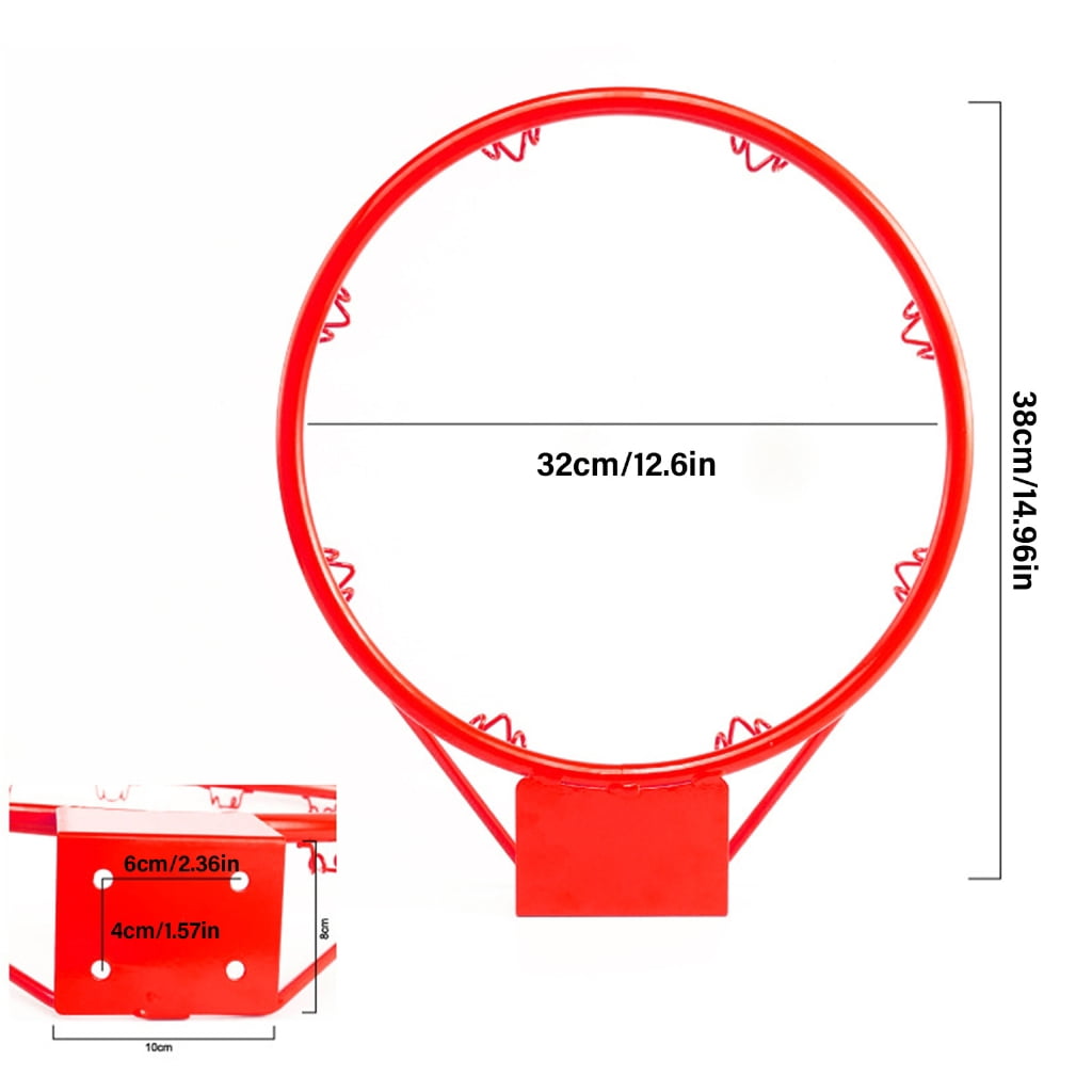 BQBQERT Wall Hanging Basketball Wall Mounted Goal Hoop Rim Net Sport Net Indoor And Outdoor Basketball Wall Hanging Basket Net
