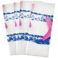 thumbnail image 5 of Pink Grainy Starfishes Tea Towels Set of 1 Navy Blue Stripes Kitchen Dish Cloth with Hanging Loop, 18"x28"Lint-Free Absorbent Towel for Kitchen Drying Wiping and Cleaning, 5 of 6