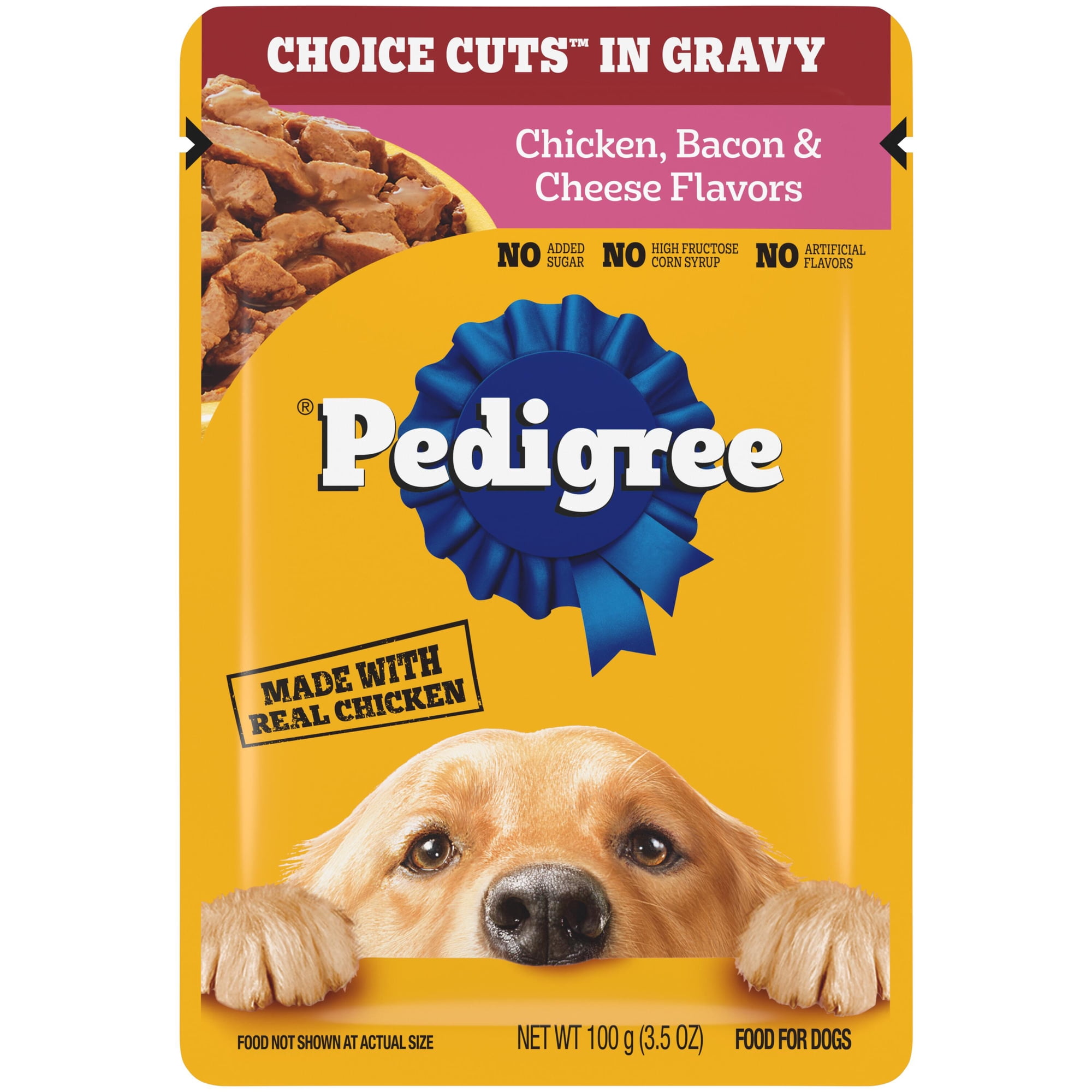 PEDIGREE Pouch, 3.5 oz Chicken, Bacon & Cheese