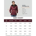 thumbnail image 4 of Women Warm Winter Down Puffer Jacket-Hooded Winter Puffer Coat for Women with Faux Fur Lined Hood and Collar (Wine, XX-Large), 4 of 8