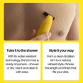 thumbnail image 3 of Recortadora de vello corporal e ingle Gorilla Technique para hombres: cuchilla pivotante de 2 v&#2013265933as, protector de piel antiara&#2013265921azos, 4 cabezales de co, 3 of 6