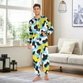 thumbnail image 3 of Adult Christmas Onesie Cow Pattern Adult Zipper One-Piece Pajamas Unisex Pajamas with Pockets, 3 of 6