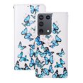 thumbnail image 2 of Allytech Wallet Case for Samsung Galaxy S21 Ultra, PU Leather Folio Flip Stand Shockproof Protection TPU Inner Impact Resistant Cards Holder Case Cover for Samsung Galaxy S21 Ultra,Butterflies, 2 of 7