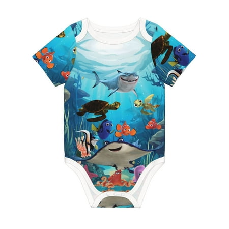 

Finding Nemo Jumpsuit Newborn Baby Bodysuit Infant Outfit 0-24Months Kids Short Clothes