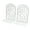 White, variant on AOOOWER 1Pair Metal Book End For Shelves Hollowed Bird Flower Bookend Slip Resistant Book Stopper For School Office Library