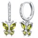 thumbnail image 1 of Pendientes de aro para las mujeres de la moda de joyería de cobre con cristales de colores Elegante Dainty Everyday Wear Accesorios de moda Idea, 1 of 3