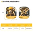 thumbnail image 5 of KUIFORTI 2 Pieces Car Windshield Sun Shade Cute Highland Cow Automotive Windshield Sunshades for Car Windows, Stylish Sunshade for Sun, Heat and UV Rays, 5 of 5