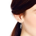 thumbnail image 2 of Boho-Chic Freedom Feather Detailed Sterling Silver Dangle Earrings, 2 of 5