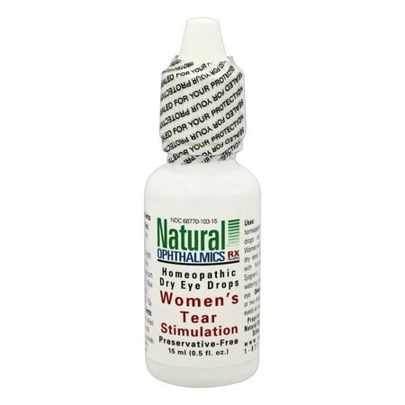 Natural Ophthalmics Women's Tear Stimulation Eye Drops .5 oz 10115 Exp.9.19