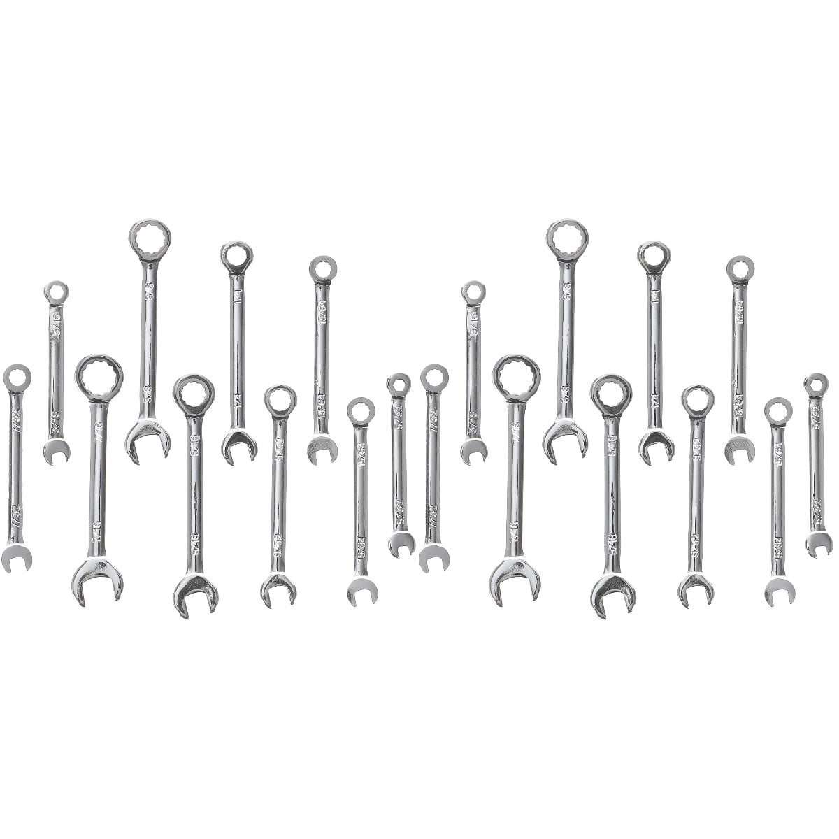 SKISUNO Small Wrench Set Silver Steel Portable Maintenance Wrenches for Home Use