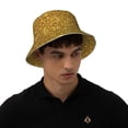 thumbnail image 6 of Kdxio Reflective Bucket Hat - Gold Glitter Print Bucket Hat for Men,Women, 6 of 9
