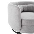 thumbnail image 5 of Modway Relish Upholstered Fabric Swivel Chair in Black Light Gray, 5 of 7