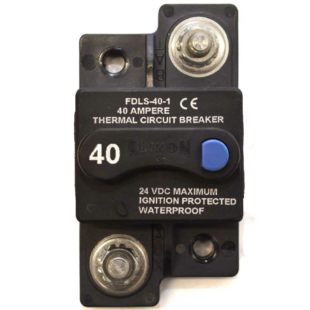 Klixon Boat Thermal Circuit Breaker FDLS401 Inline 40A