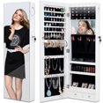 Wall Door Mounted Mirrored Jewelry Jewelry Armoire Storage Organizer with Full Length