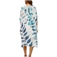 thumbnail image 4 of Frostluinai Women Summer Bikini Kimono Bathing Suit Cover Ups Open Front 3/4 Sleeve Boho Cardigans Plus Size Kimonos Coverups for Swimwear, 4 of 6