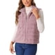 thumbnail image 4 of INSPIRE CHIC Chaleco de piel sintética elegante sin mangas con cremallera para mujeres, chaqueta de piel para uso casual, color rosa, 4 of 6