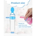 thumbnail image 4 of 4 Pack Baby Food Feeder, 4 Oz Silicone Baby Feeder, 1 Colors Baby Food Dispensing Spoon, Baby Food Squeeze Spoon for Boys Girl Kids Toddlers, 4 of 8