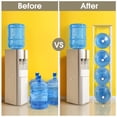 thumbnail image 3 of Portabotellas de Agua de 4 Niveles y 5 Galones con Estantes de Almacenamiento: Jarra de Agua Duradera para Cocina, Oficina y Sala de Estar, Color Blanco, 3 of 5