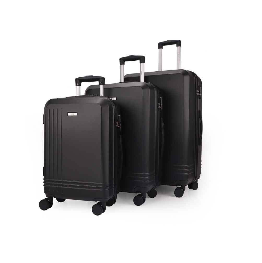 Alisa ABS Hard shell Lightweight 360 Dual Spinning Wheels Combo Lock 28" 24", 20" 3 Piece Luggage Set
