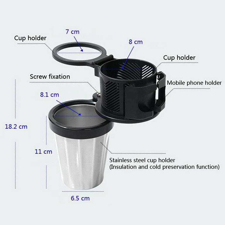 Vehicle-mounted Slip-proof Cup Holder 360 Degree Rotating Water