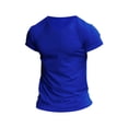 thumbnail image 5 of longantii Henley Shirts for Men Cotton Henley Tshirt Basic Loose Quick-Dry Shirts Polo Stylish Athletic Tees Work Vacation Outfits Royal Blue M, 5 of 5
