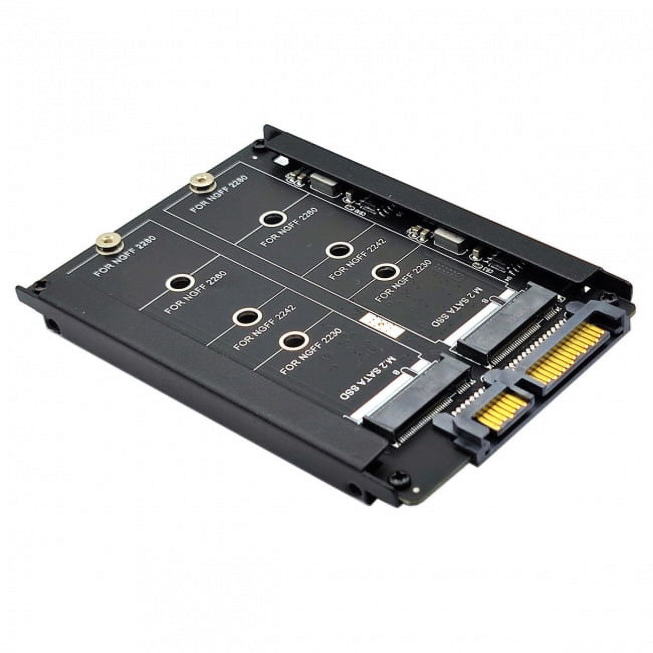 CY Dual NGFF B+M Key M.2 SSD Card JOBD Raid0 Span Bridge to 2.5inch SATA Combo HDD Disk Drive Enclosure
