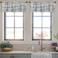 thumbnail image 3 of LALILO Kitchen Curtain Valance Ethnic Boho Tribal Rod Pocket Window Curtain 52"x 18" Set of 2, 3 of 7