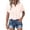 a-69Light Pink15, variant on VNKIDY Womens Solid Color Point Collar Button Down Roll Short Sleeve Blouse With Single Bust Pocket Summer Regular Fit Loose Casual Shirt Tops For Ladies Cozy Top L