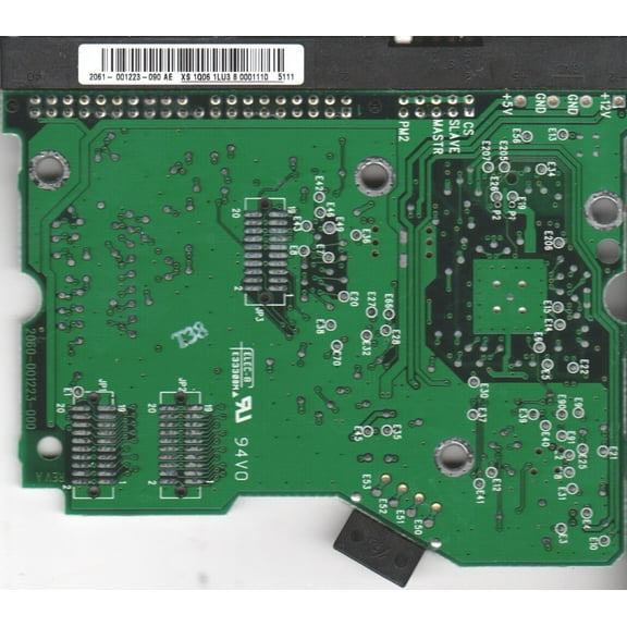 WD400BB-00GFA0, 2061-001223-090 AE, WD IDE 3.5 PCB