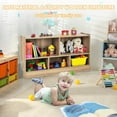 thumbnail image 4 of Costway Wooden 5 Cube Chidren Storage Cabinet Bookcase Toy Storage Kids Rooms Classroom, 4 of 9