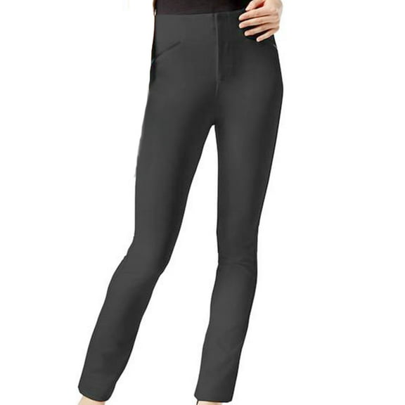 INC International Concepts Womens Faux Leather Trim Casual Trouser Pants