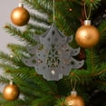 thumbnail image 3 of Northlight 4.5" Prelit Gray Cut Out Tree Christmas Ornament, 3 of 6