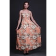 thumbnail image 4 of Bimba Robe à Bretelles Smockée en Georgette pour Femmes à Imprimé Floral et Martin-Pêcheur - Moyen, 4 of 7