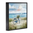 thumbnail image 2 of Stupell Industries Coastal Peaceful Bicycle Flower Basket Scenic Ocean Sailboats Black Framed Giclee Art, 12 x 12, by Nan, 2 of 6