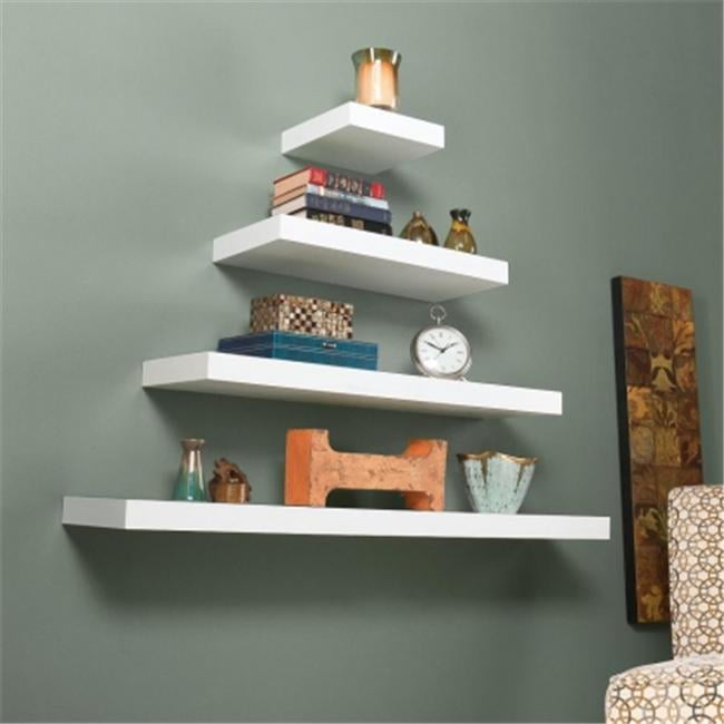 Southernenterprises En7103 Chicago Floating Shelf 10 In White Southernenterprises En7103 Chicago Floating Shelf 10 In White Laminated Mdf